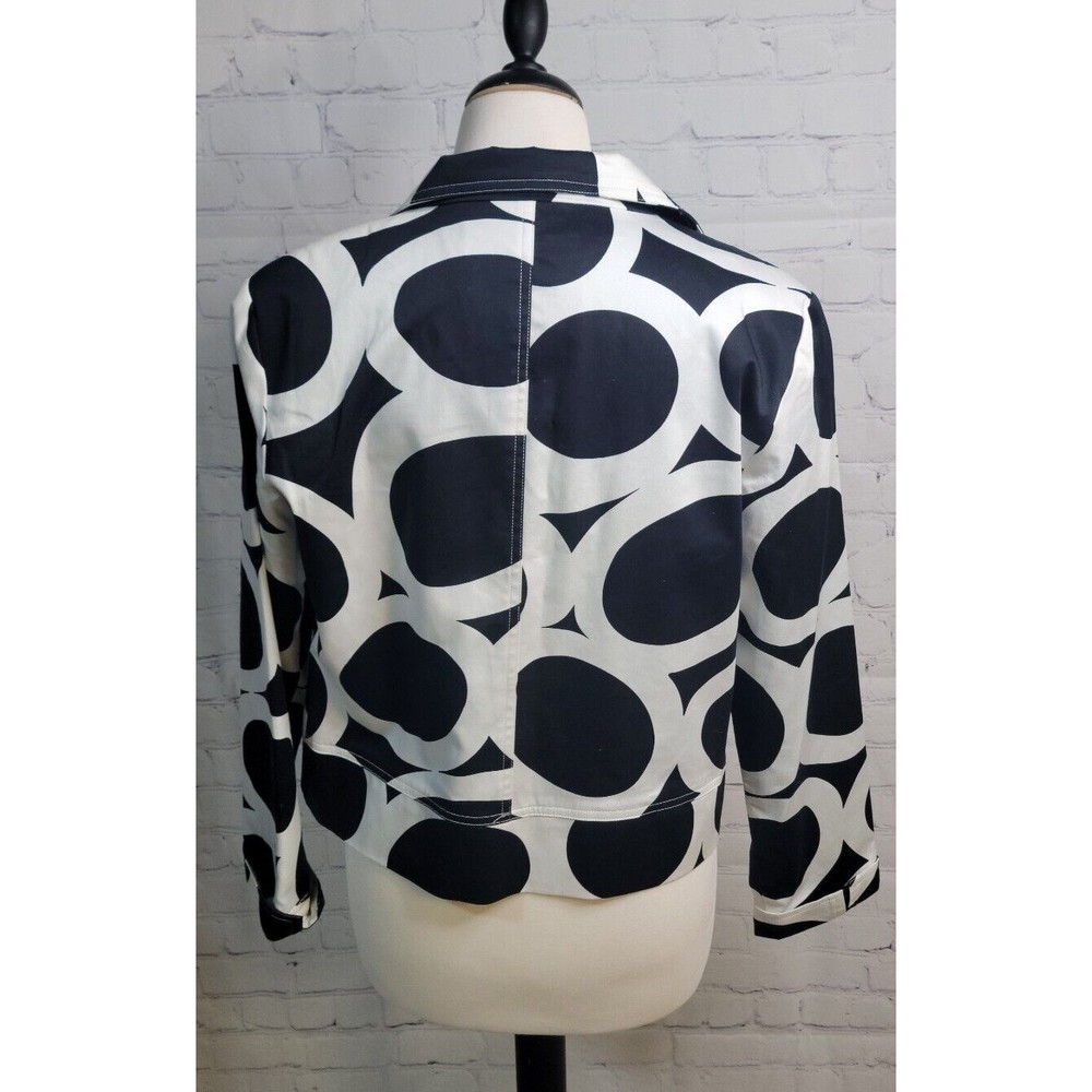 Patrick Christopher Black & White Geometric Open … - image 4